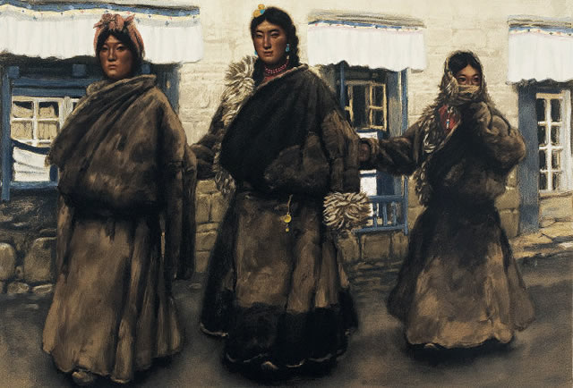 陈丹青《西藏组画》作品欣赏(图2)
