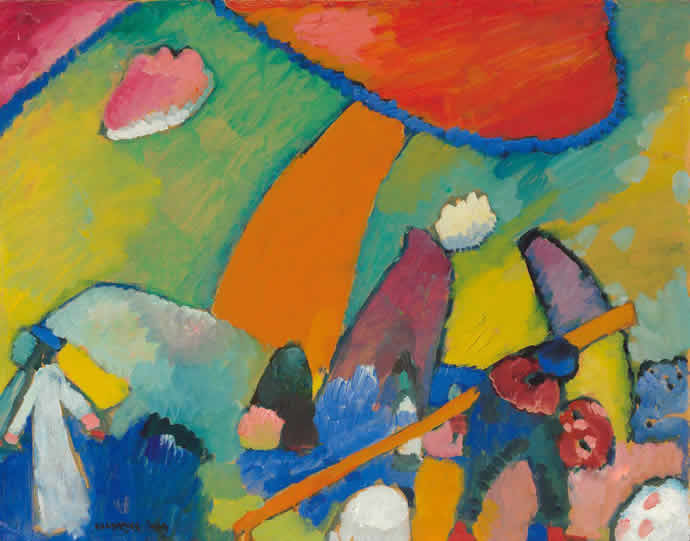 现代抽象主义绘画创始人-康定斯基作品欣赏