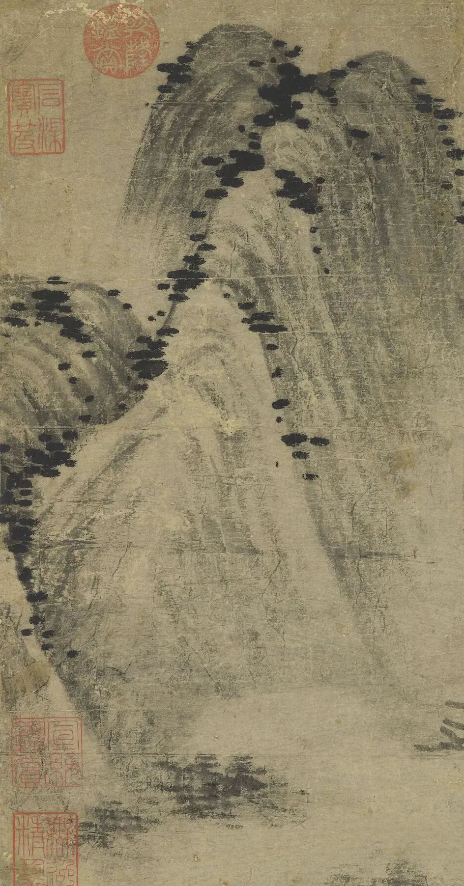 元代画家柯九思的山水画《溪亭山色图》欣赏