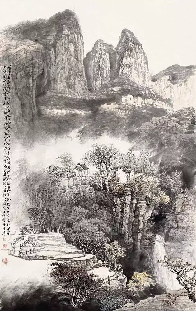 王中年的中国山水画作品欣赏图3