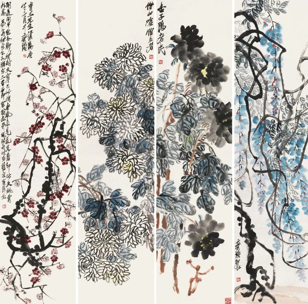 南吴北齐的花卉四屏，你更喜欢谁的？